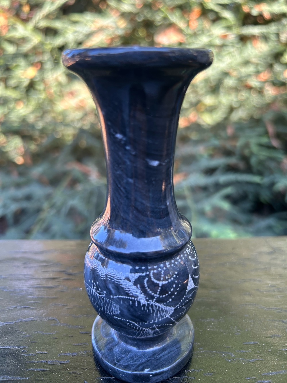 Vintage Small Marble Vase - Decor Unbranded